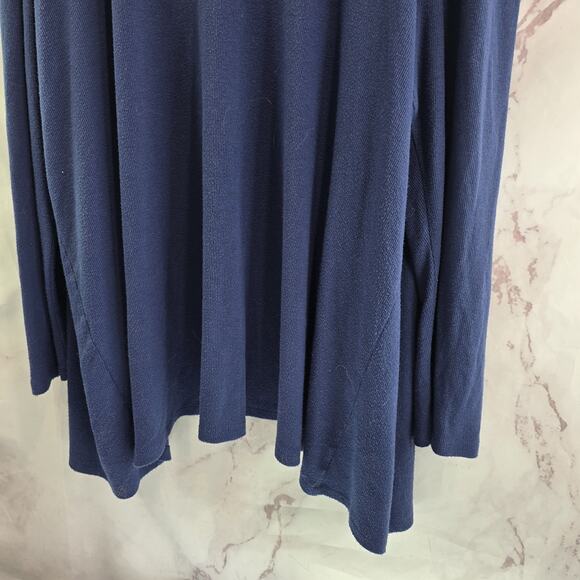 J Jill Cardigan Womens 3X Blue Sweater Open Front Lightweight Jewell Tone - Picture 6 of 11